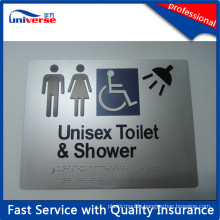 Custom Made Toilet Signage for Plastic Braille Signs